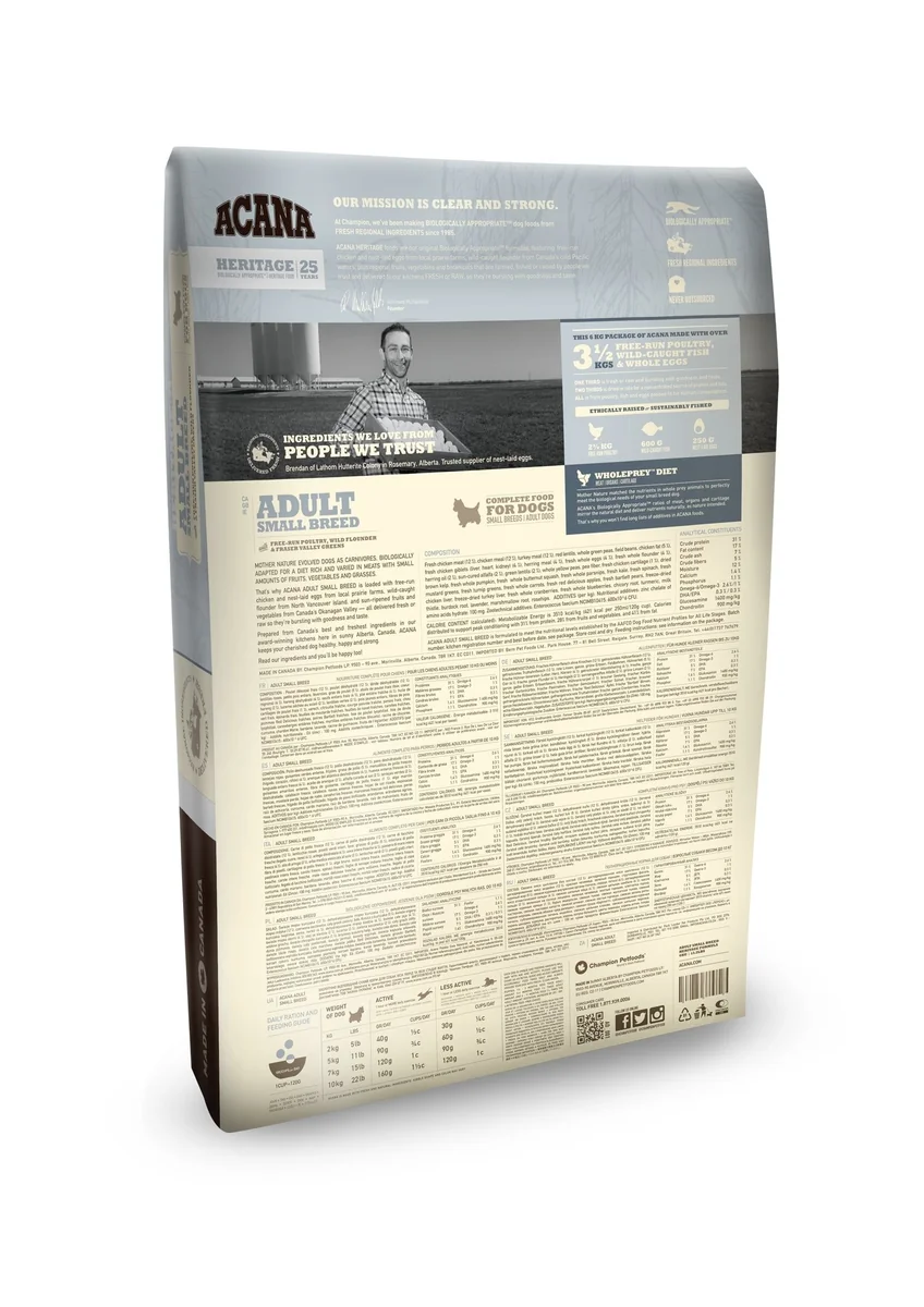 Acana Dog Heritage Adult Mini Pui 6 kg