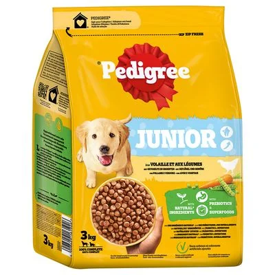 Pedigree Junior Pasare/Legume 3 kg