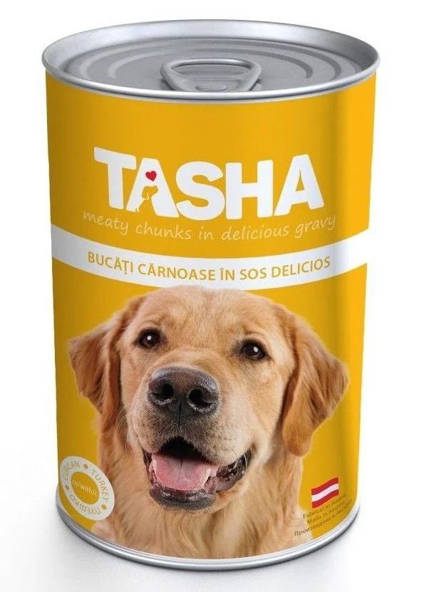 Tasha Dog Conserva Curcan 1240 g