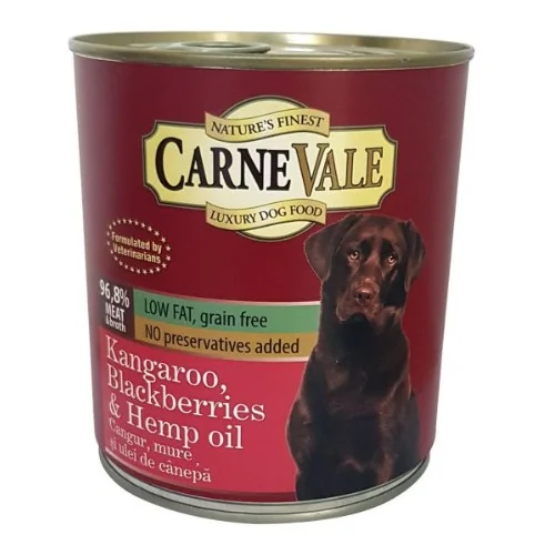 Carnevale Dog Conserva Cangur/Mure/Ulei Canepa 800 g