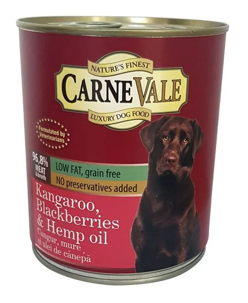 Carnevale Dog Conserva Cangur/Mure/Ulei Canepa 800 g