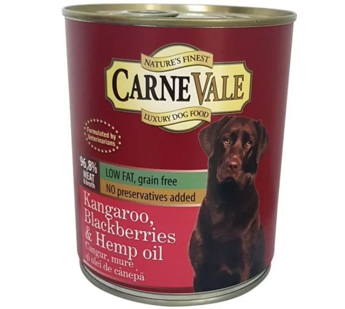 Carnevale Dog Conserva Cangur/Mure/Ulei Canepa 800 g