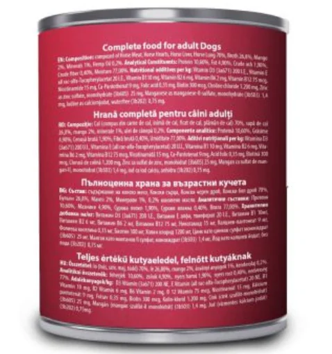 Carnevale Dog Conserva Cal/Mango/Ulei Canepa 800 g