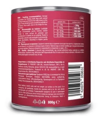 Carnevale Dog Cons Mistret/Afine/Ulei In 800 g