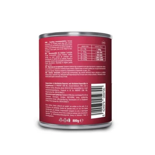 Carnevale Dog Conserva Vita/ Patrunjel/ Ulei Masline 800 g