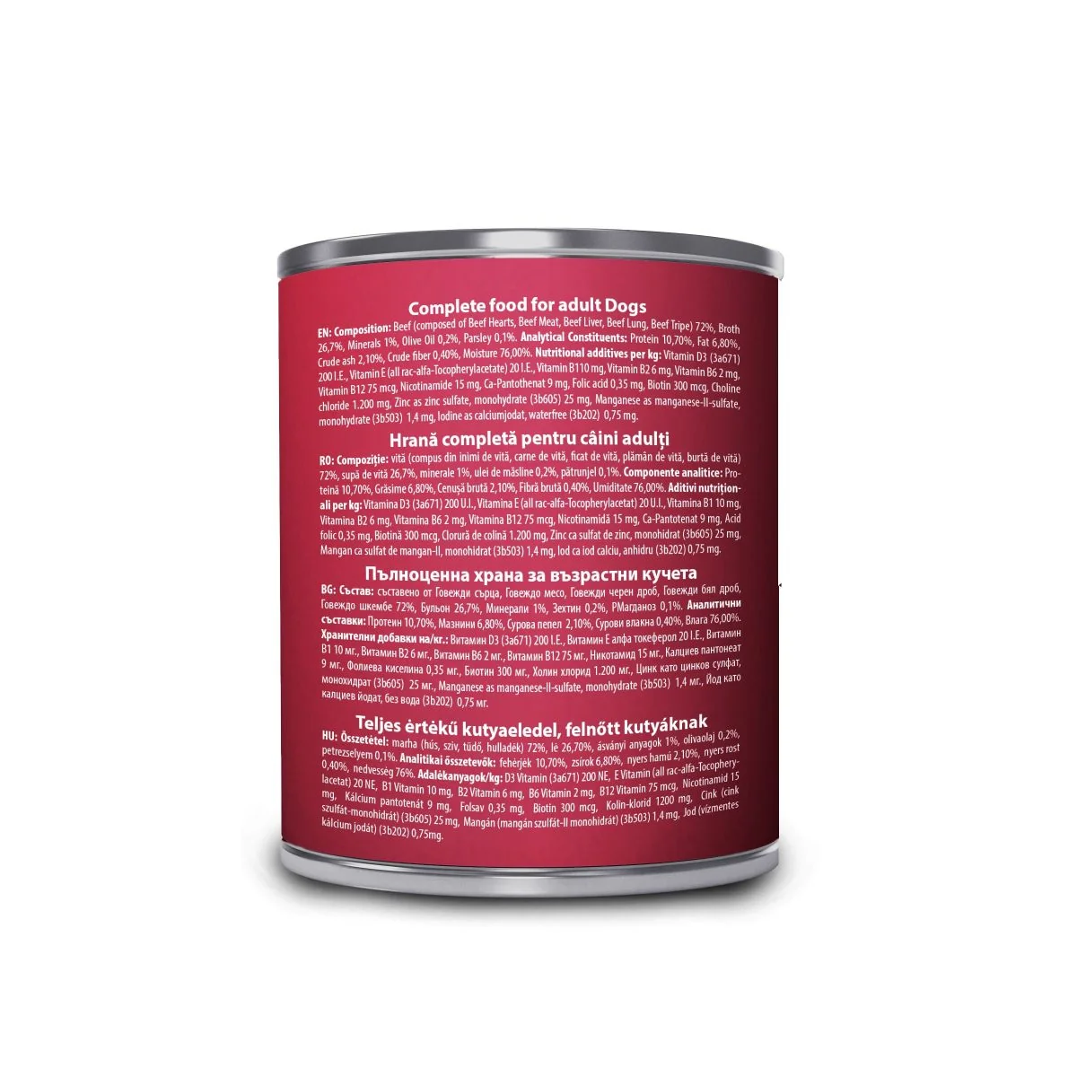 Carnevale Dog Conserva Vita/ Patrunjel/ Ulei Masline 800 g