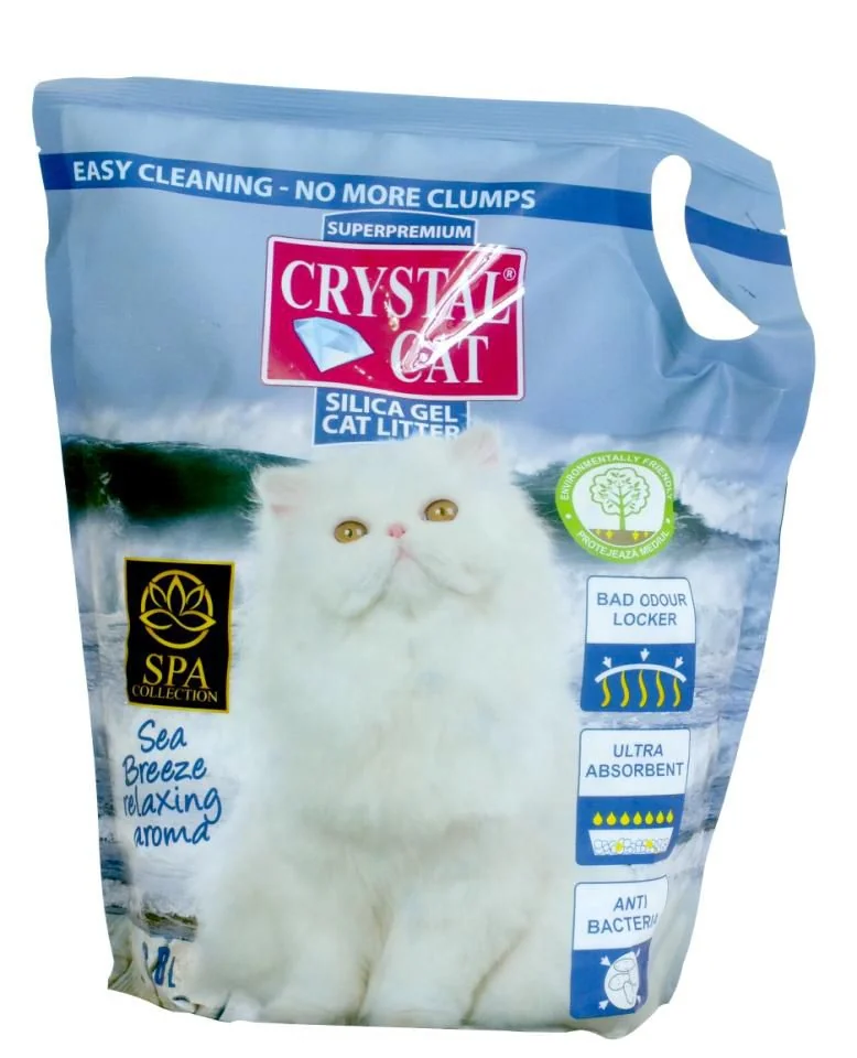 Crystal Cat Nisip Silicatic Sea Breeze 3,8 l