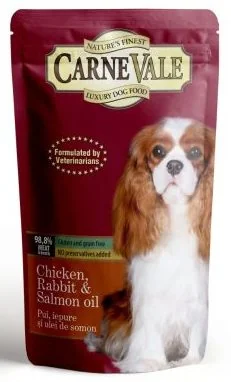 Carnevale Dog Plic Pui/Iepure/Ulei Somon 125 g