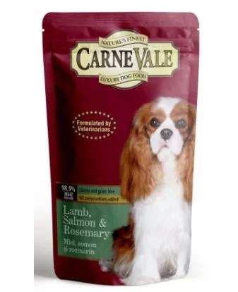 Carnevale Dog Plic Miel/Somon/Rozmarin 125 g