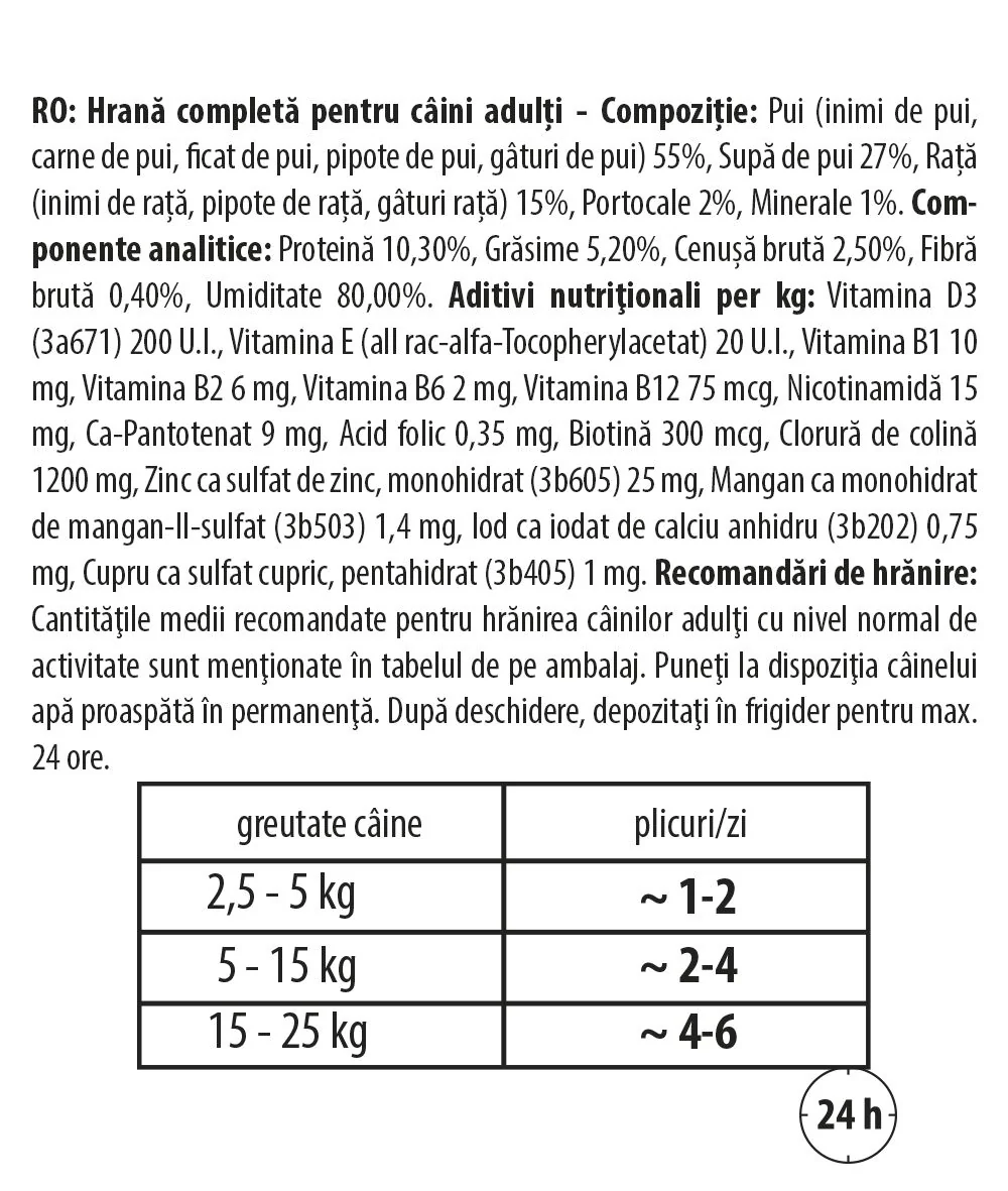 Carnevale Dog Plic Pui/Rata/Portocale 125g