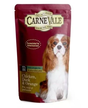 Carnevale Dog Plic Pui/Rata/Portocale 125g