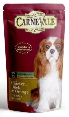Carnevale Dog Plic Pui/Rata/Portocale 125g