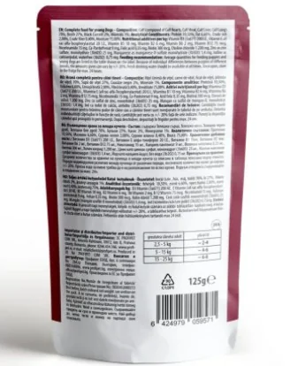 Carnevale Dog Plic Puppy Vitel/Coacaze 125 g