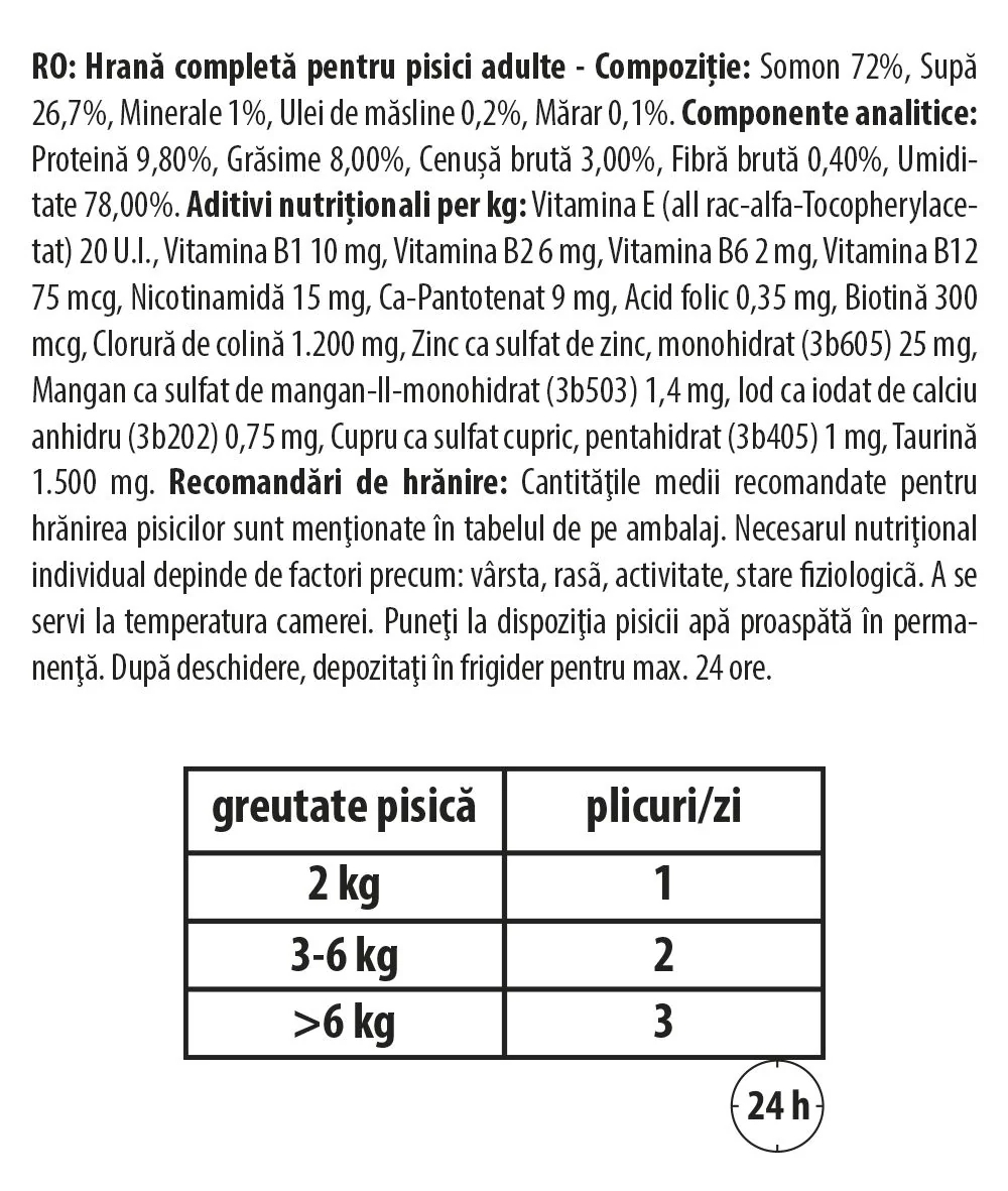 Carnevale Cat Plic Somon/Ulei De Masline/Marar 85 g