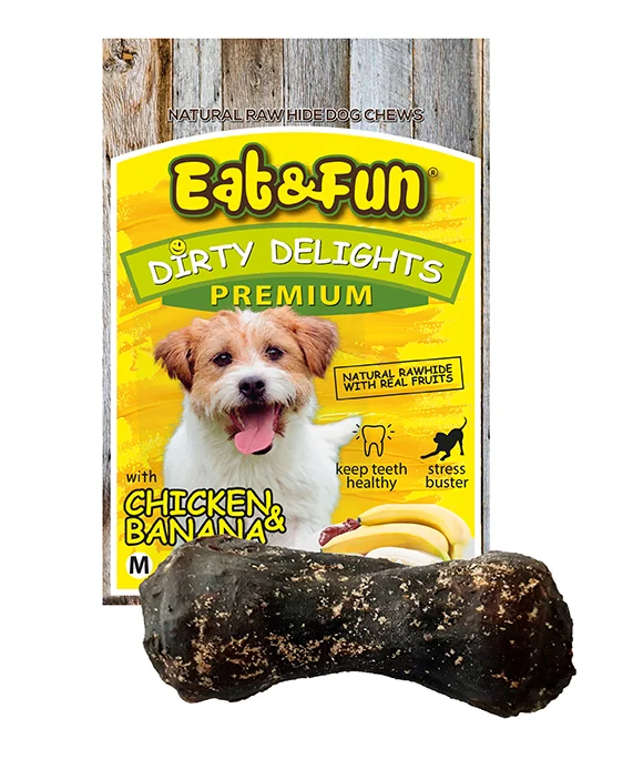 Eat&Fun Dog Recompense Pui/Banana M