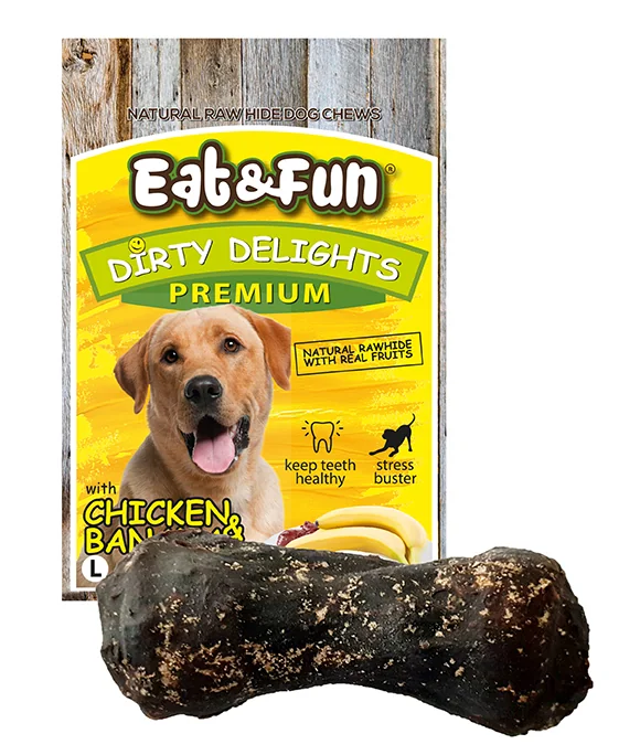 Eat&Fun Dog Recompense Pui/Banana L