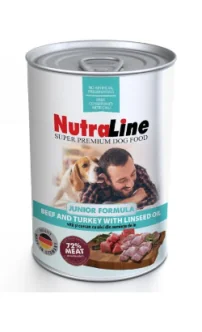 Nutraline Dog Conserva Junior Vita/Curcan Ulei de In 400 g