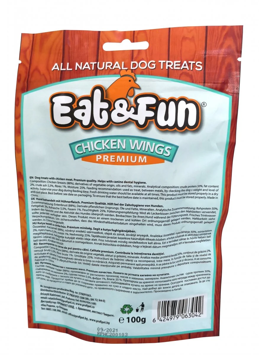Eat&Fun Recompense Caini Chicken Wings 100 G