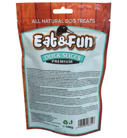 Eat&Fun Recompense Caini Duck Slice 100 G