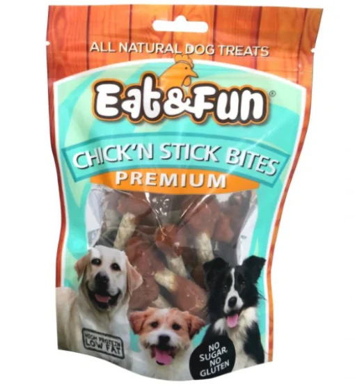 Eat&Fun Recompense Caini Chick'n Stick Bites 100 G