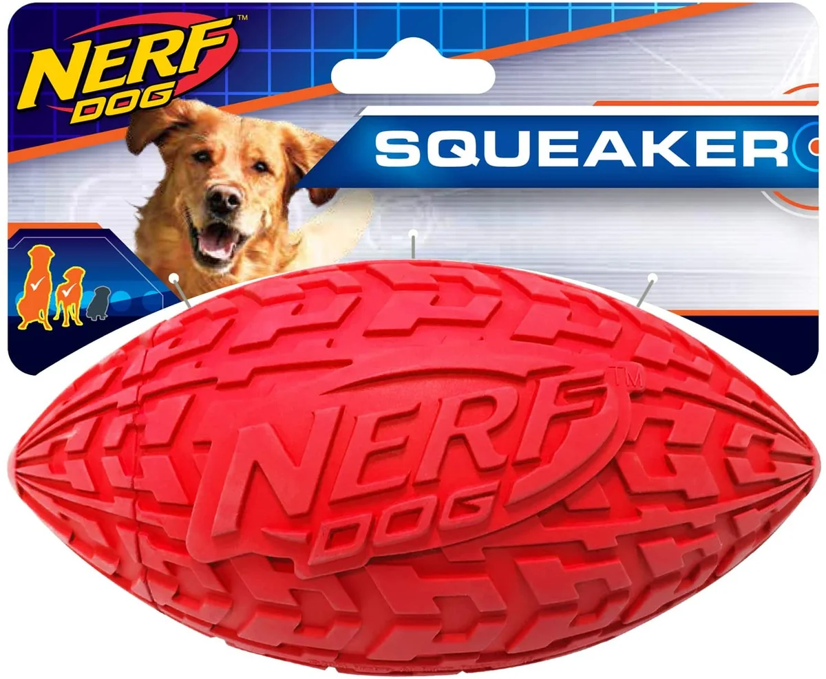 Nerf Minge Football Squeak Rosu/Albastru M