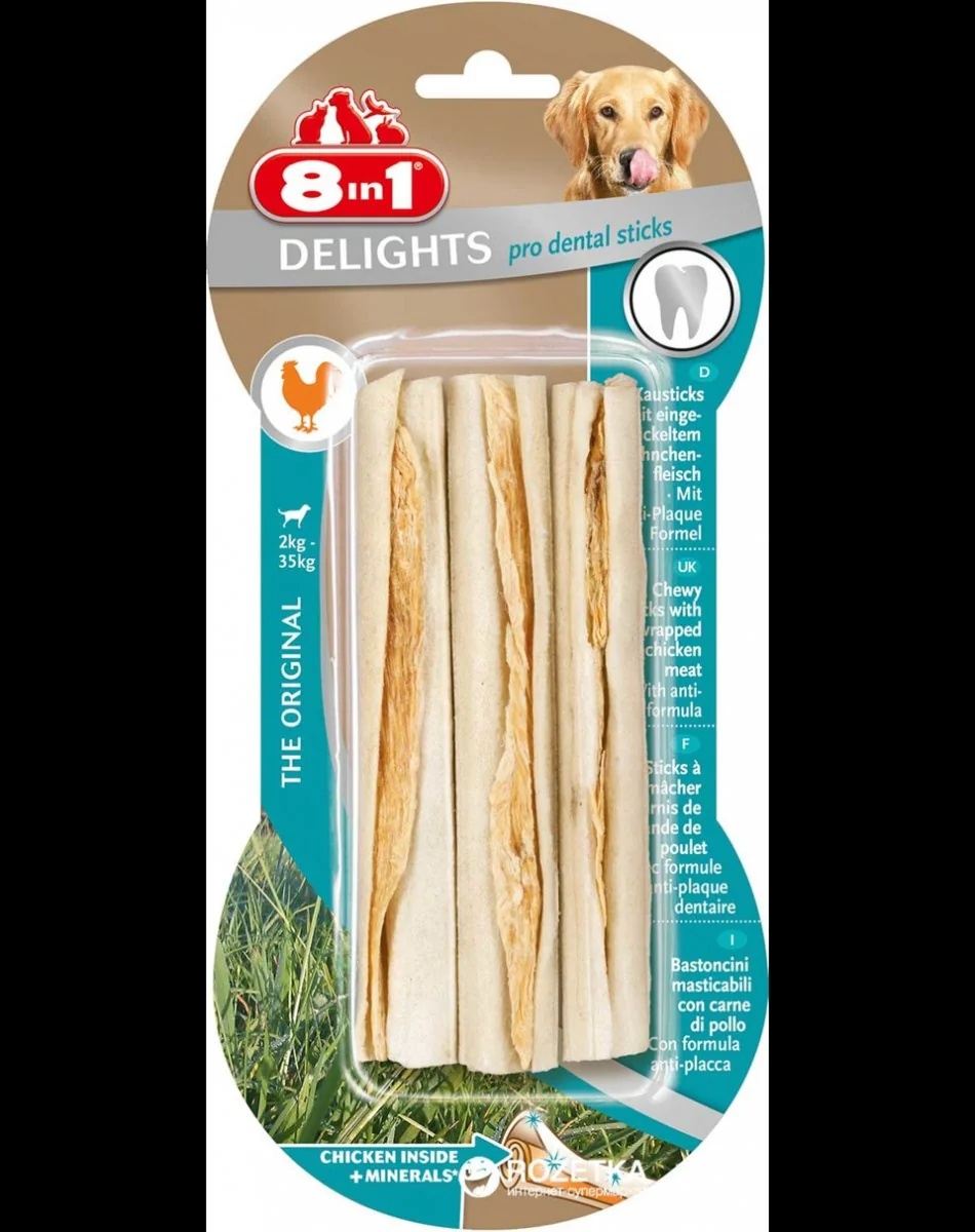 8 in1 Oase Delights Prodental Sticks 3 Buc