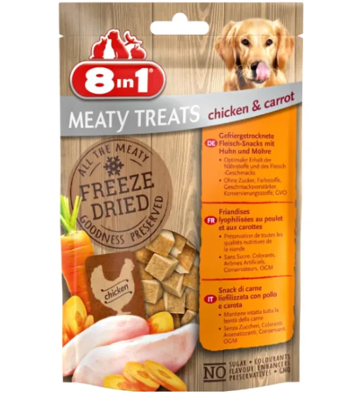 8 in1 Recompense Meaty Pui/Morcov 50 G