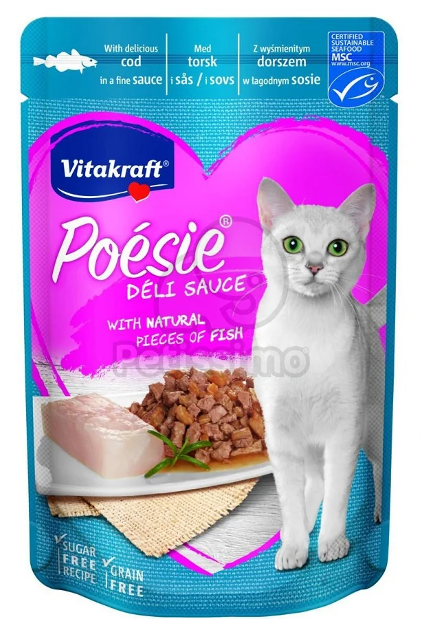 Vitakraft Plic Poesie Sauce Cod 85g