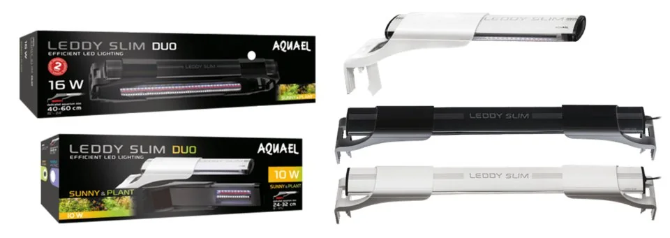 Aquael Lampa Led 10 W Duo Sunny/Plant 50 cm Neagra 115550