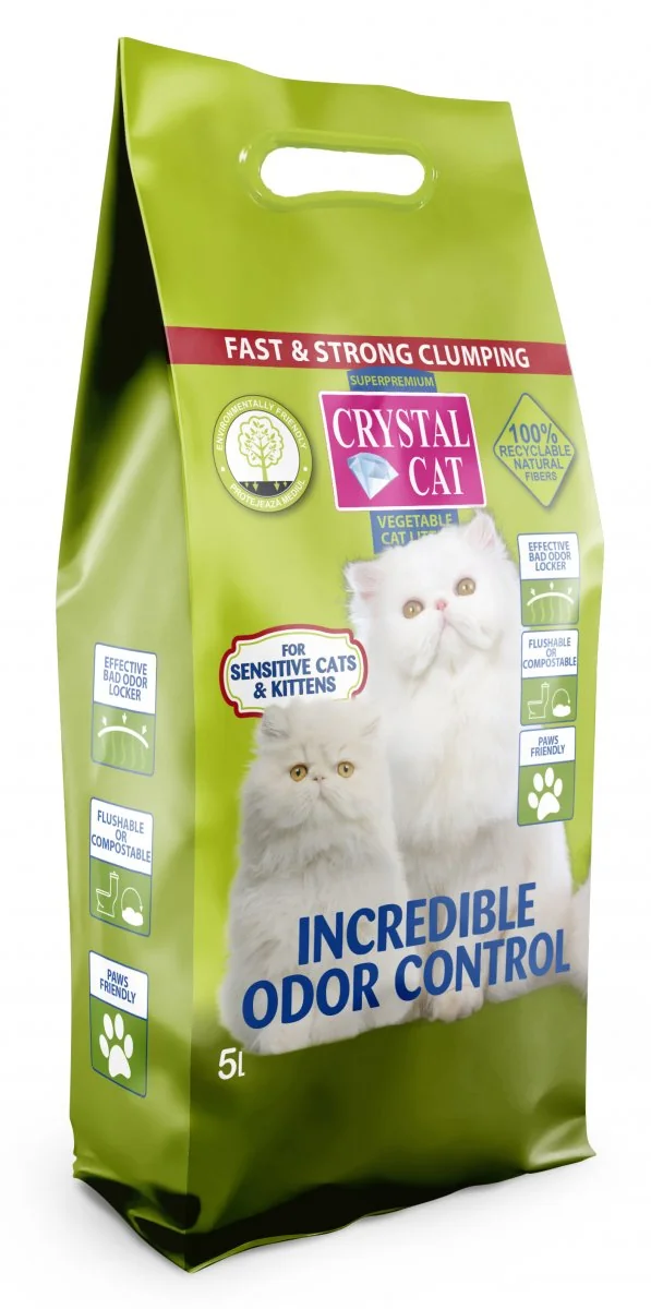 Crystal Cat Asternut Vegetal Sensitive 5 l