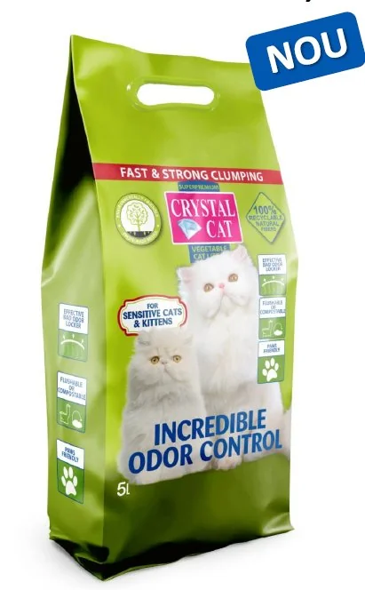 Crystal Cat Asternut Vegetal Sensitive 5 l