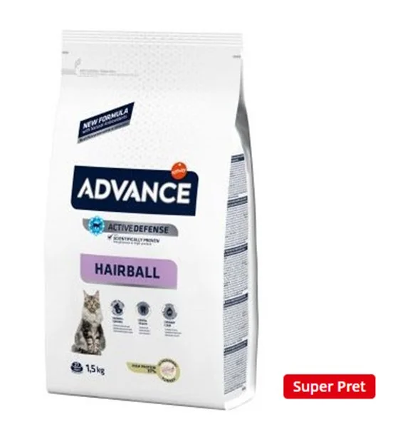 Advance Cat Hairball Curcan/Orez 1.5 kg