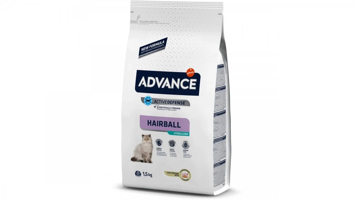 Advance Cat Sterilised Hairball Curcan/Orz 1.5 kg