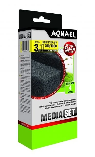 Aquael Burete Filtră Uni 750/1000 3 Buc/Set 113914
