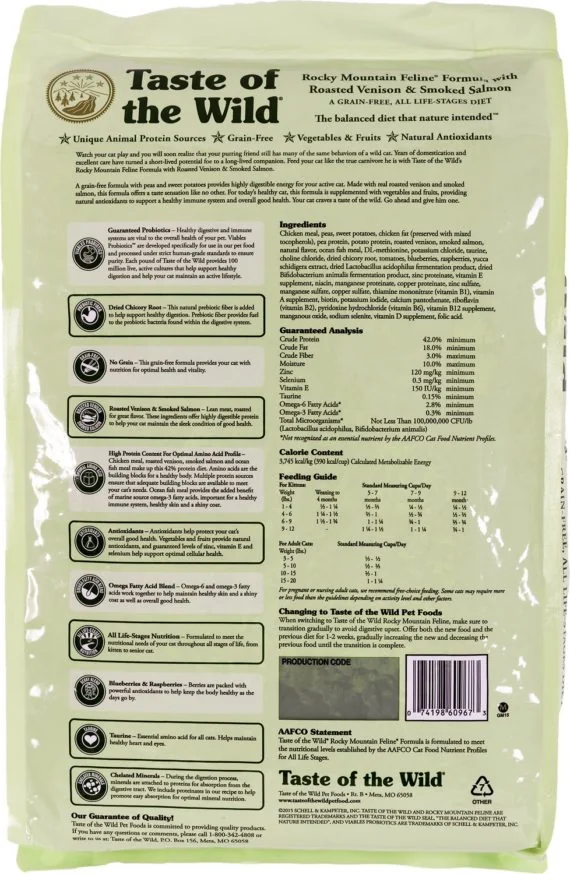 Taste Of The Wild Felin Rocky Mountain Vanat/Somon 2 kg