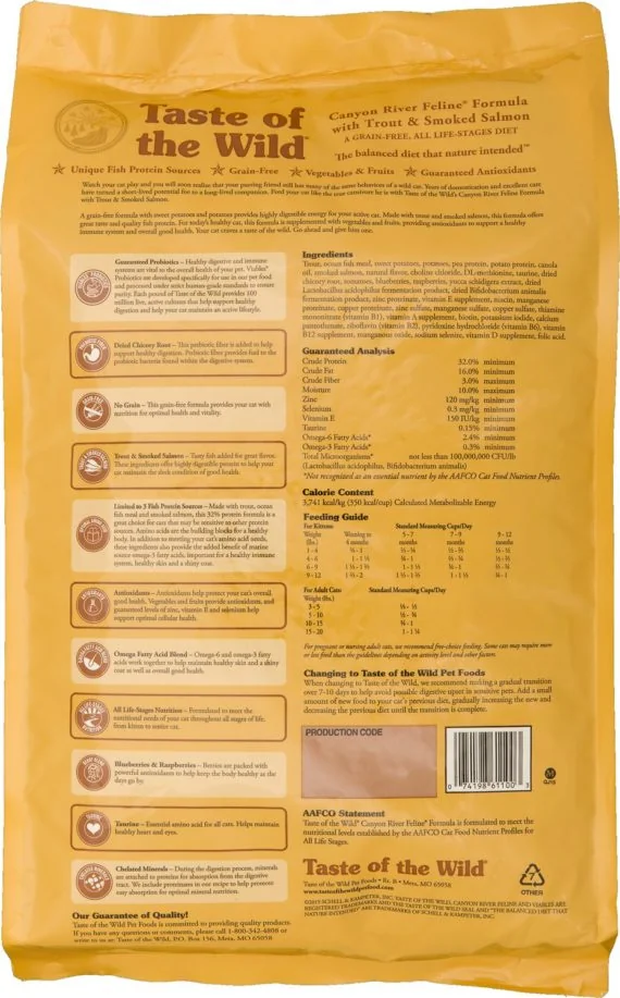 Taste Of The Wild Felin Canyon River Pastrav/Somon 2 kg