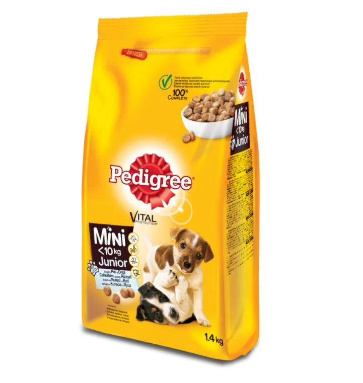 Pedigree Junior Pasare/Legume Mini 1.4 kg