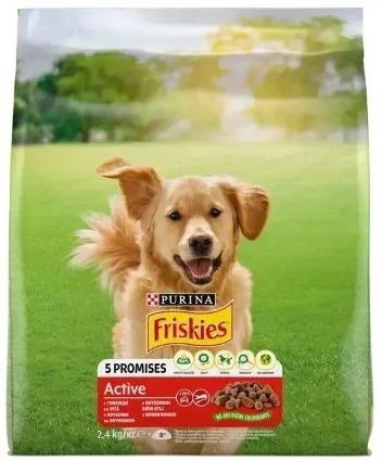 Friskies Dog Adult Active 2.4 kg
