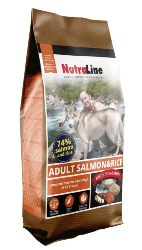 Nutraline Dog Adult Somon/Orez 12.5 Kg
