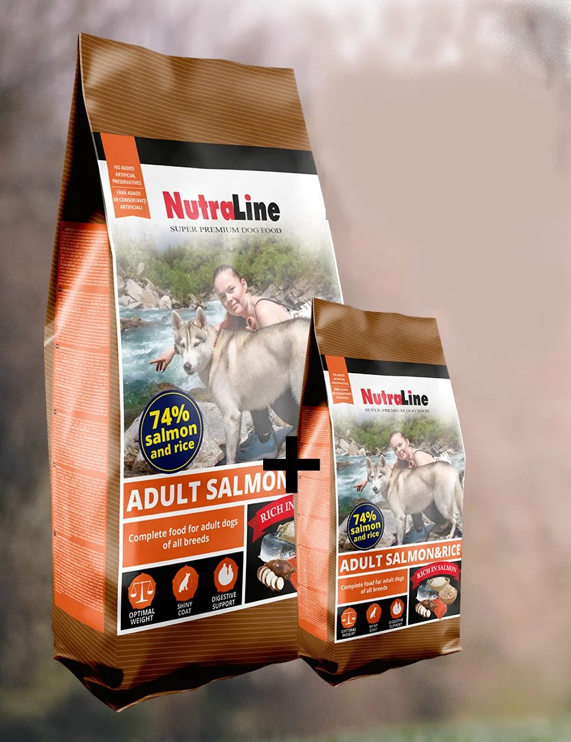 Nutraline Dog Adult Somon/Orez 12.5 Kg