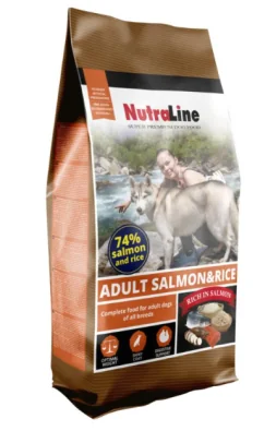 Nutraline Dog Adult Somon/Orez 3 Kg