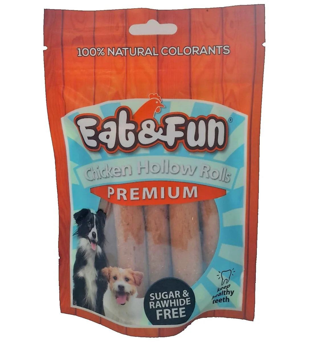 Eat&Fun Recompense Caini Chicken Hollow Rolls 110 g