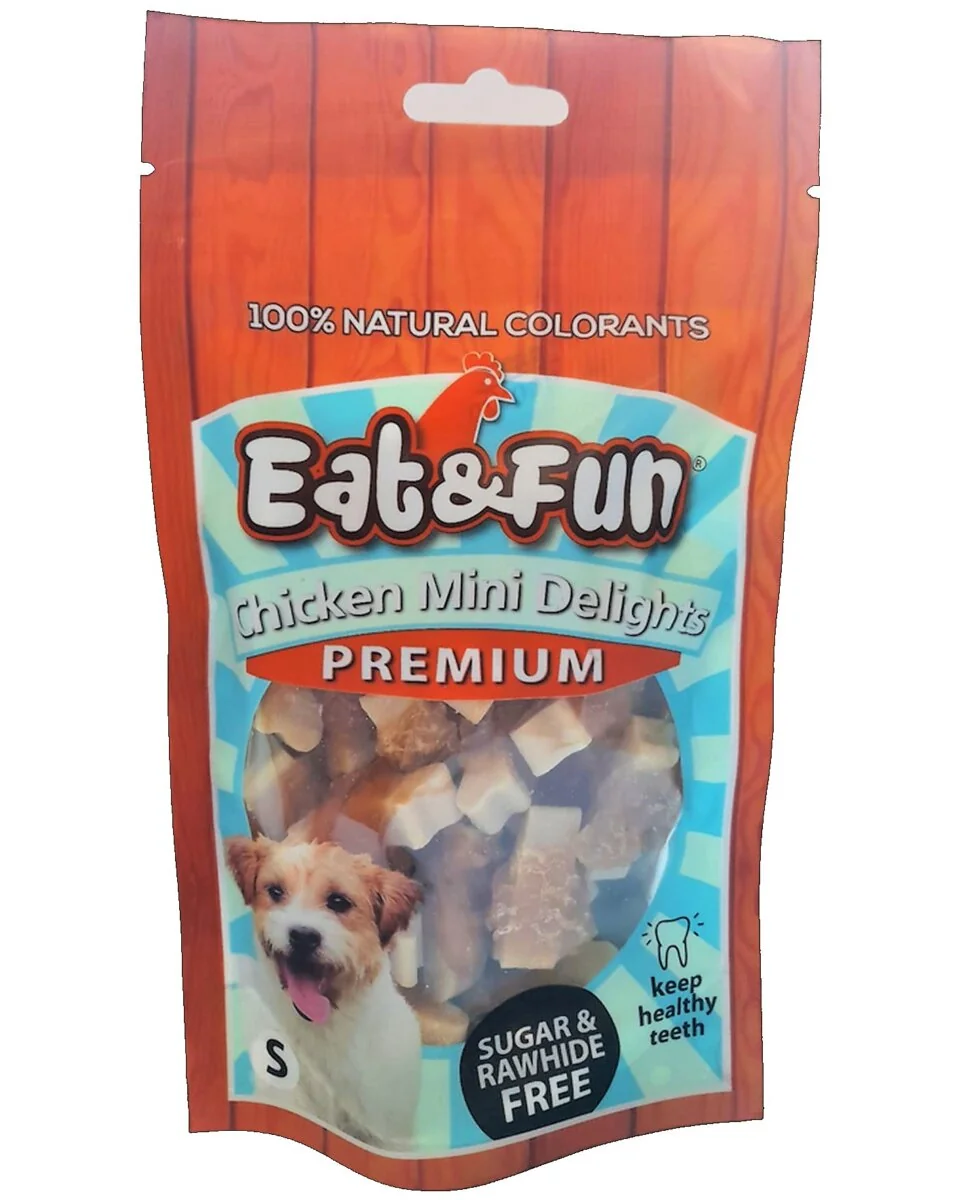 Eat&Fun Recompense Caini Chicken Mini Delights 100 g