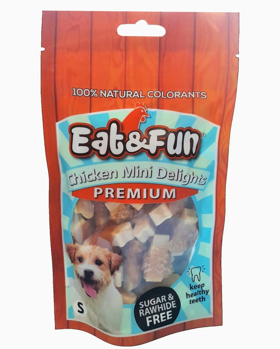 Eat&Fun Recompense Caini Chicken Mini Delights 100 g