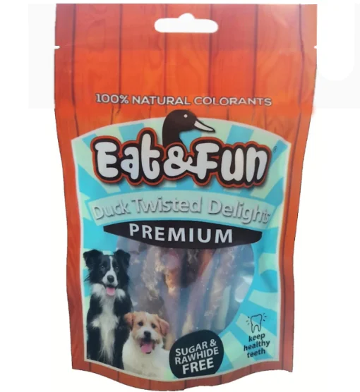 Eat&Fun Recompense Caini Duck Twisted Delight 100 g