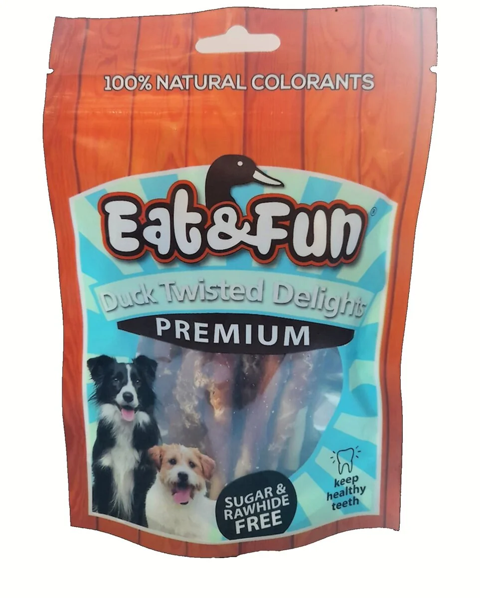 Eat&Fun Recompense Caini Duck Twisted Delight 100 g