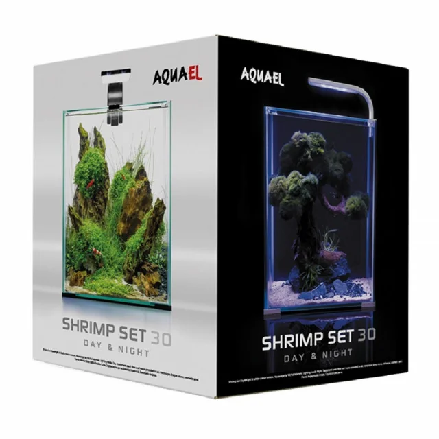 Aquael Acvariu Shrimp Smart Day & Night 20 L Alb