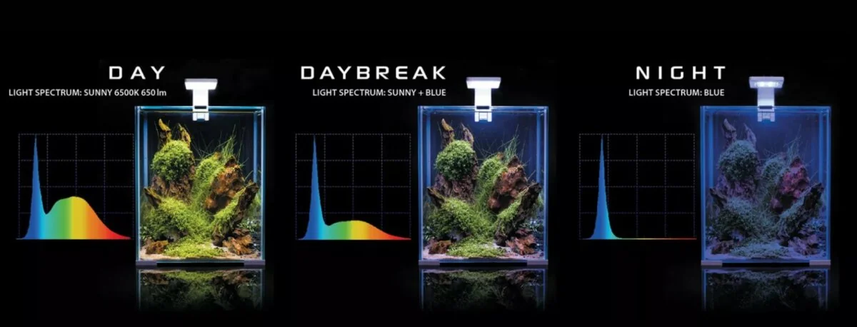 Aquael Acvariu Shrimp Smart Day & Night 20 L Alb