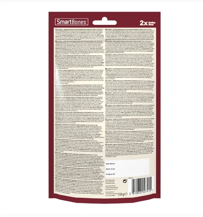 Smartbones Recompense Cartof Dulce S/ 2 Buc 158 g