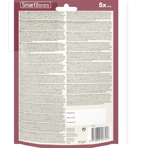 Smartbones Recompense Pui Wrap M/ 5 buc 137 g